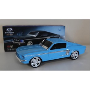 EVERTON RT-1953  Mavi (Blue) Arabalı  Bluetooth Fm-Usb-Tf-Aux Şarjlı Nostaljik Radyo