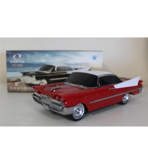 EVERTON RT-1954 Kırmızı Arabalı Bluetooth Fm-Usb-Tf-Aux Şarjlı Nostaljik Radyo