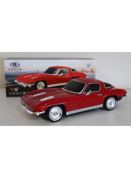 EVERTON RT-1956 Kırmızı Arabalı  Bluetooth Fm-Usb-Tf-Aux Şarjlı Nostaljik Radyo