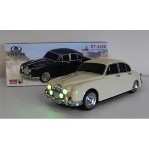 EVERTON RT-1958 Bej Arabalı  Bluetooth Fm-Usb-Tf-Aux Şarjlı Nostaljik Radyo