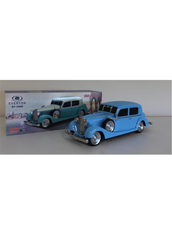 EVERTON RT-1960 Emerald (Zümrüt Yeşi)l Arabalı  Bluetooth Fm-Usb-Tf-Aux Şarjlı Nostaljik Radyo