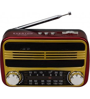 Everton Rt-310bt Bluetooth Fm-Usb-Tf Card- Şarjlı  Nostaljik Radyo