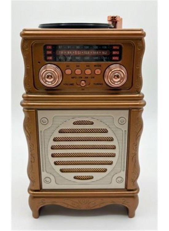 Everton Rt-381  Bluetooth Fm-Usb-Tf-Aux Şarjlı Nostaljik Radyo