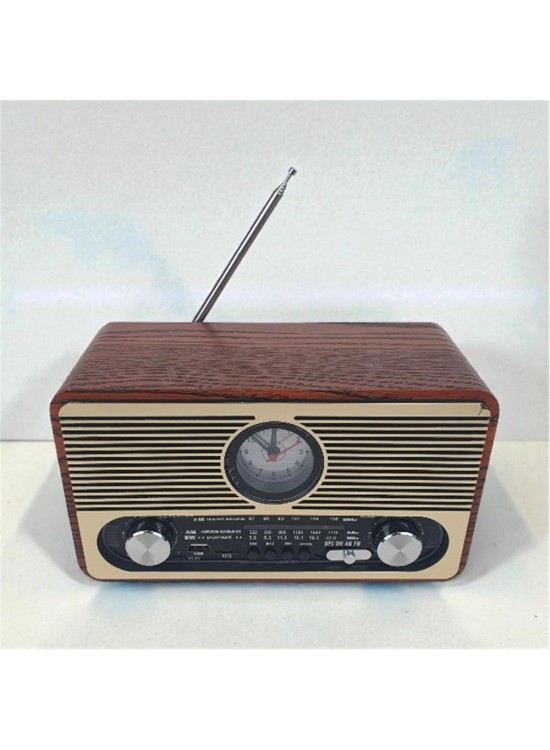 Everton RT-566 Bluetooth-USB-SD-FM Şarjlı Saatli Nostaljik Radyo Everton RT-566 Bluetooth-USB-SD-FM Şarjlı Saatli Nostaljik Radyo