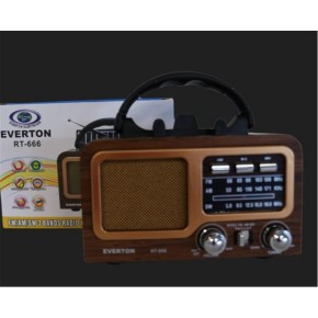Everton Rt-602 Fm-Usb-Tf-Aux Şarjlı Nostaljik Radyo