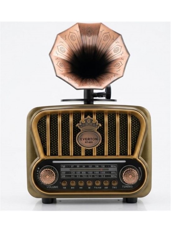 Everton RT-605 Şarjlı, Nostaljik Radyo( Bluetooth-USB-SD-FM) Everton RT-605 Şarjlı, Nostaljik Radyo( Bluetooth-USB-SD-FM)