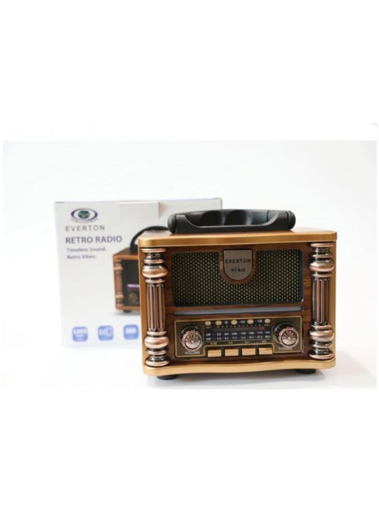 Everton Rt-628 Retro Vibes Bluetooth Fm-Usb-Tf-Aux Şarjlı Nostaljik Radyo Led Everton Rt-628 Retro Vibes Bluetooth Fm-Usb-Tf-Aux Şarjlı Nostaljik Radyo Led