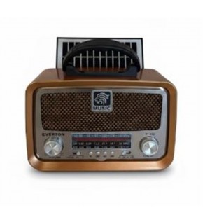 Everton RT-653  Solarlı,Şarjlı Nostaljik Radyo (Bluetooth-USB-SD-FM )