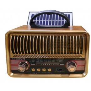 Everton RT-682  Solarlı,Şarjlı Nostaljik Radyo (Bluetooth-USB-SD-FM )