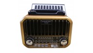 Everton RT-685  Şarjlı,Solarlı  Nostaljik Radyo ( Bluetooth-USB-SD-FM)