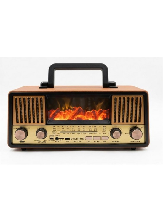 Everton Rt-703 Bluetooth Fm-Usb-Tf-Aux Şarjlı Nostaljik Radyo Everton Rt-703 Bluetooth Fm-Usb-Tf-Aux Şarjlı Nostaljik Radyo