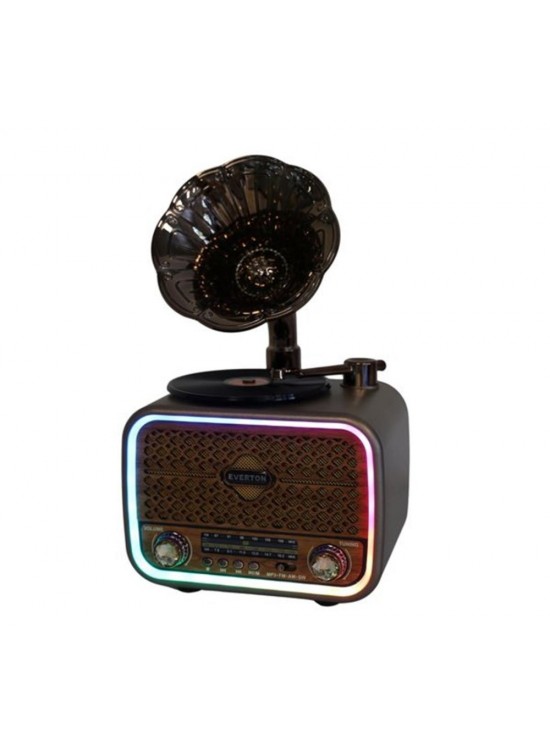 Everton Rt-709 Gramafonlu Bluetooth Fm-Usb-Tf-Aux Şarjlı Nostaljik Radyo Everton Rt-709 Gramafonlu Bluetooth Fm-Usb-Tf-Aux Şarjlı Nostaljik Radyo