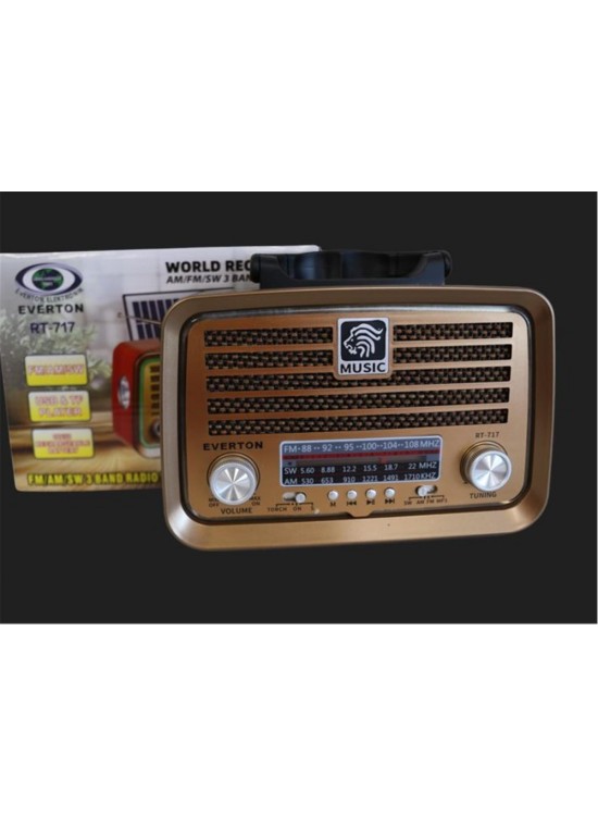 Everton RT-717 Bluetooth-USB-SD-AUX-TF Nostaljik Radyo Everton RT-717 Bluetooth-USB-SD-AUX-TF Nostaljik Radyo