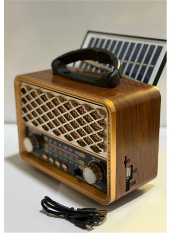 Everton Rt-735 Solar Enerjili Nostajık Radyo Bluetooth usb-fm-radyo Everton Rt-735 Solar Enerjili Nostajık Radyo Bluetooth usb-fm-radyo