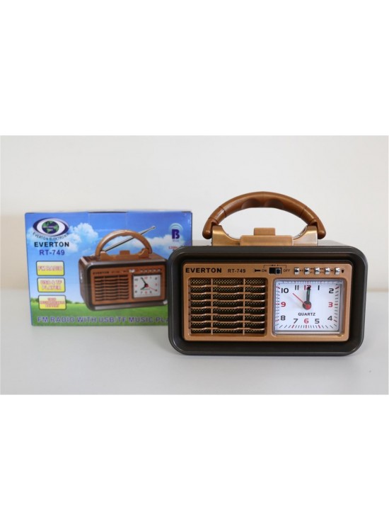 Everton Rt-749 Bluetooth Fm-Usb-Tf-Aux Şarjlı Nostaljik Radyo Everton Rt-749 Bluetooth Fm-Usb-Tf-Aux Şarjlı Nostaljik Radyo