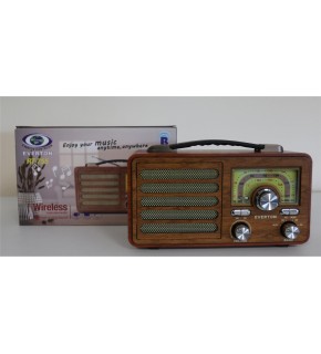 Everton Rt-755 Bluetooth Fm-Usb-Tf-Aux Şarjlı Nostaljik Radyo