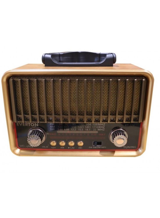 Everton RT-774  Bluetooth-USB-SD-FM  Şarjlı  Nostaljik Radyo
