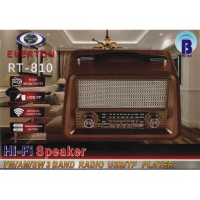 Everton Rt-810 Fm-Usb-Tf-Aux Şarjlı Nostaljik Radyo
