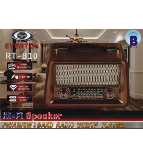 Everton Rt-810 Fm-Usb-Tf-Aux Şarjlı Nostaljik Radyo