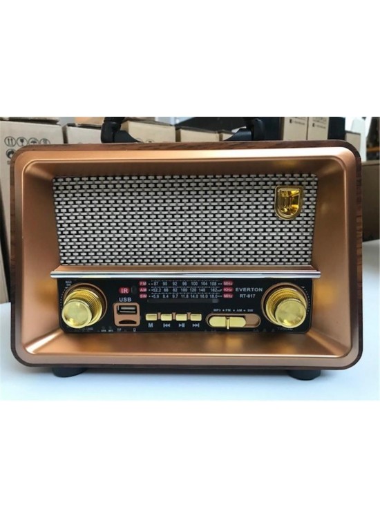 Everton Rt-817 Bluetooth Fm-Usb-Tf-Aux Şarjlı Nostaljik Radyo Everton Rt-817 Bluetooth Fm-Usb-Tf-Aux Şarjlı Nostaljik Radyo