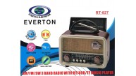 Everton RT-827 Bluetooth-USB-SD-FM Şarjlı Nostaljik Radyo (Solar Güneş Panelli) Everton RT-827 Bluetooth-USB-SD-FM Şarjlı Nostaljik Radyo (Solar Güneş Panelli)