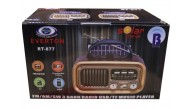 Everton Rt-877 Güneş Enerji Panelli Bluetooth Fm-Usb-Tf-Aux Şarjlı Nostaljik Radyo