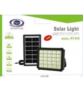 Everton Rt-918 Şarjlı 100w Solar Panelli Projektör Led
