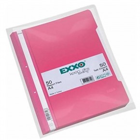 Exxo Telli Dosya Plastik A4 Pembe TT145 (1 Adet)