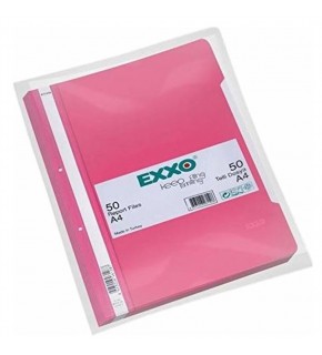 Exxo Telli Dosya Plastik A4 Pembe TT145 (1 Adet)