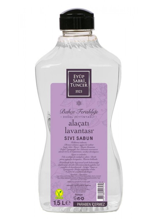 Eyüp Sabri Tuncer 1,5lt Alaçatı Lavantası  Sıvı Sabun Doğal Zeytinyağlı