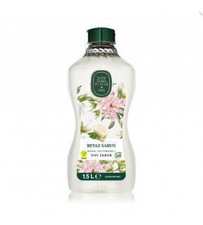 Eyüp Sabri Tuncer 1,5lt   Beyaz Sabun Doğal Zeytin Yağlı Sıvı Sabun Pet Şişe