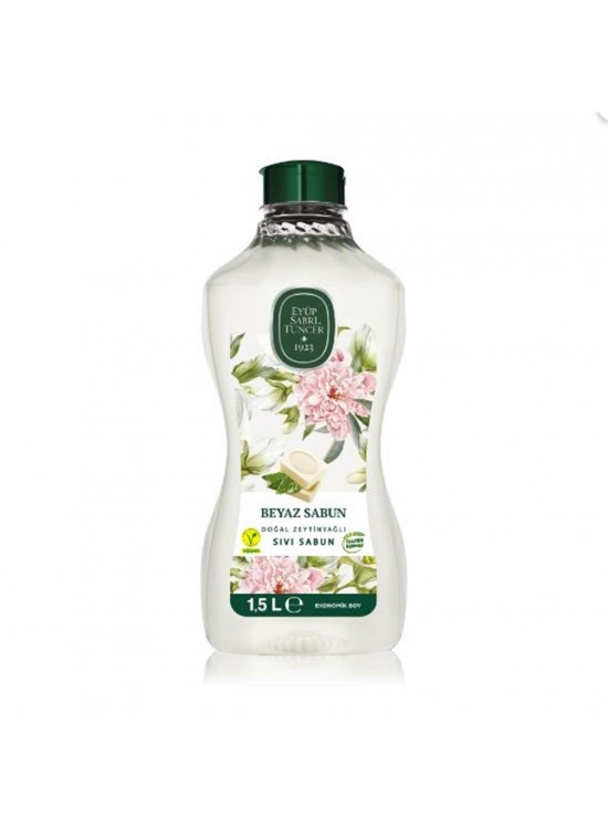 Eyüp Sabri Tuncer 1,5lt   Beyaz Sabun Doğal Zeytin Yağlı Sıvı Sabun Pet Şişe