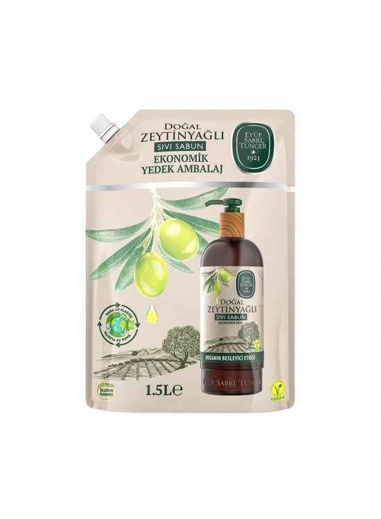 Eyüp Sabri Tuncer 1,5lt  Doğal Zeytin Yağlı Sıvı Sabun Doypack
