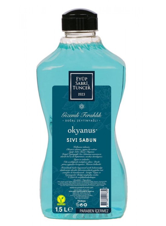 Eyüp Sabri Tuncer 1,5lt Okyanus  Sıvı Sabun Doğal Zeytinyağlı