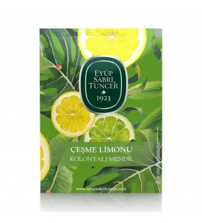 Eyüp Sabri Tuncer 50li Mendil Çeşme limonu Kolonyalı  (9,3 x 12,5) Doypack