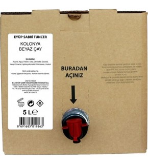 Eyüp Sabri Tuncer Beyaz Çay 5lt Bag In Box Endüstriyel Kolonya