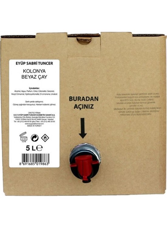 Eyüp Sabri Tuncer Beyaz Çay 5lt Bag In Box Endüstriyel Kolonya