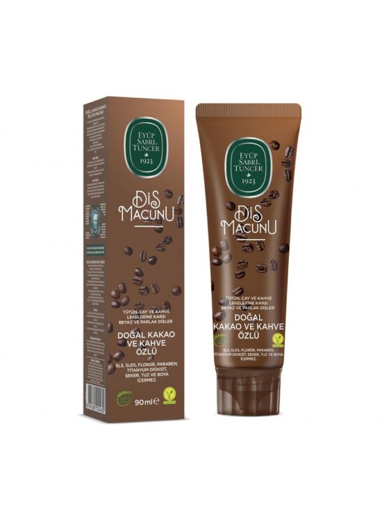 Eyüp Sabri Tuncer Doğal Kakao ve Kahve Özlü Macunu 90ml