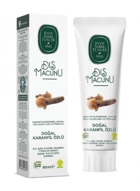 Eyüp Sabri Tuncer Doğal Karanfil Özlü Diş Macunu 90 Ml Eyüp Sabri Tuncer Doğal Karanfil Özlü Diş Macunu 90 Ml
