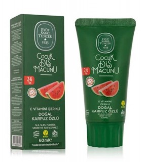 Eyüp Sabri Tuncer Doğal Karpuz Özlü 2-6 Yaş Çocuk Diş Macunu 60 ml