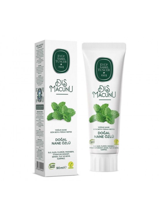 Eyüp Sabri Tuncer Doğal Nane Özlü Macunu 90ml Eyüp Sabri Tuncer Doğal Nane Özlü Macunu 90ml