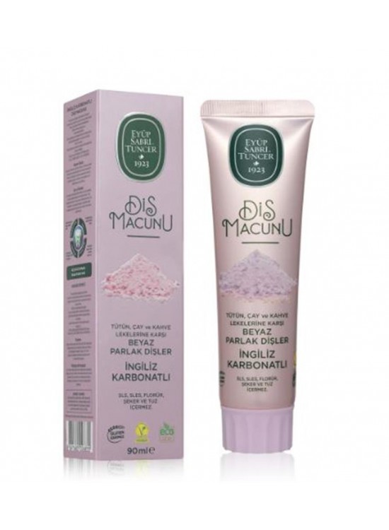 Eyüp Sabri Tuncer İngiliz Karbonatlı Diş Macunu 90 ml Eyüp Sabri Tuncer İngiliz Karbonatlı Diş Macunu 90 ml