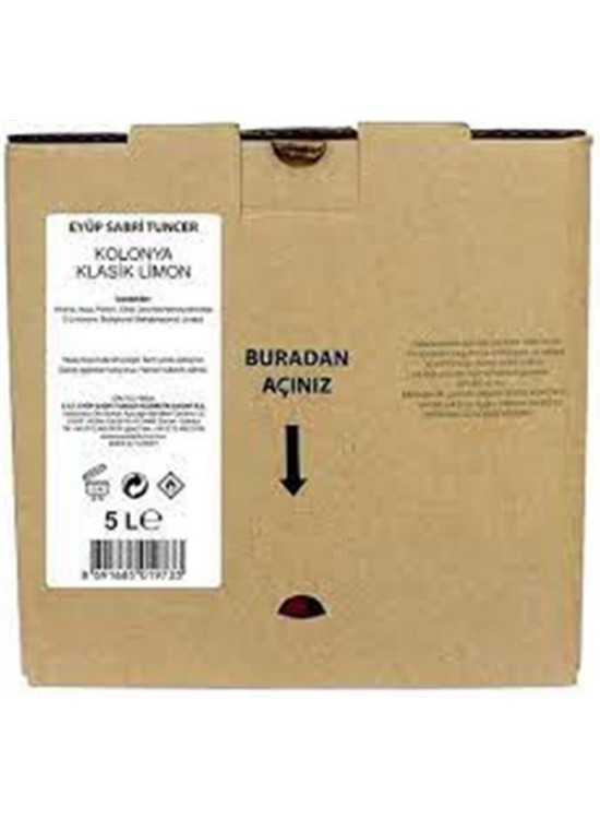 Eyüp Sabri Tuncer 5lt Limon Kolonyası (5lt Bag IN Box Endüstriyel) Eyüp Sabri Tuncer 5lt Limon Kolonyası (5lt Bag IN Box Endüstriyel)