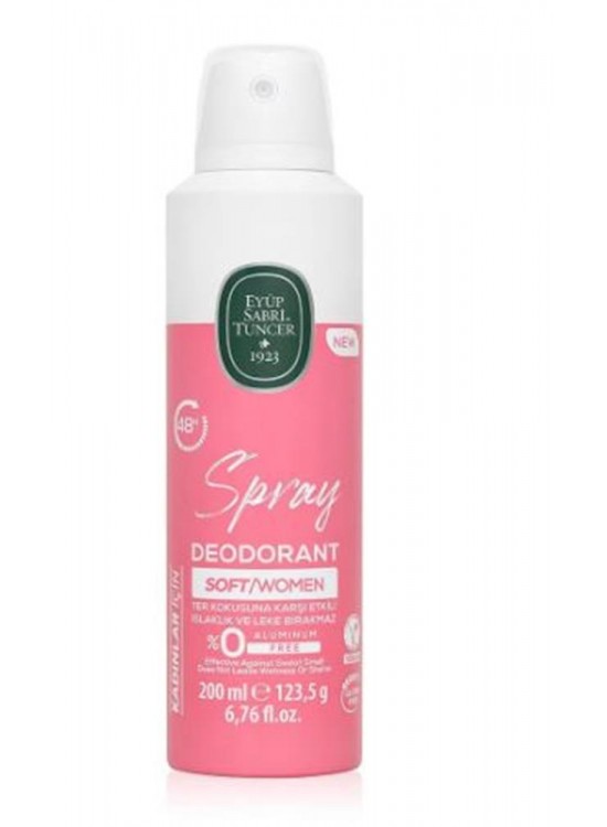 Eyüp Sabri Tuncer Soft - Kadın Sprey Deodorant 200 ml Eyüp Sabri Tuncer Soft - Kadın Sprey Deodorant 200 ml