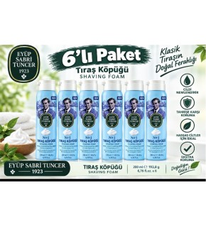 Eyüp Sabri Tuncer Tıraş Köpüğü No:1 - 200 ml 6lı Paket