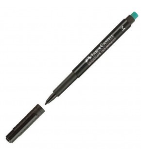 Faber-Castell Asetat Kalemi Permanent M Seri Siyah 15 25 99 (1 Adet)
