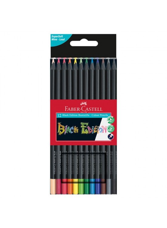Faber-Castell Boya Kalemi Black Edition 12 Renk 5171 116012