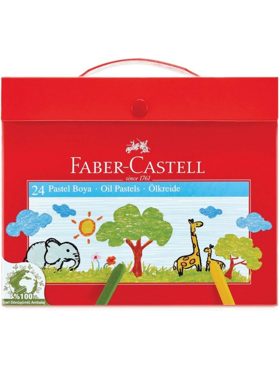 Faber-Castell Çantalı Pastel Boya Karton 24 Lü