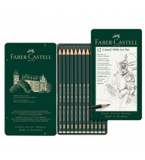 Faber-Castell Castell 9000 Art K.k. Seti (8B-2H)