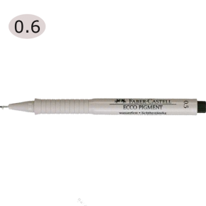 Faber-Castell Çizim Kalemi Ecco Pigment 0.6 mm Siyah 16 66 99 (1 Adet)